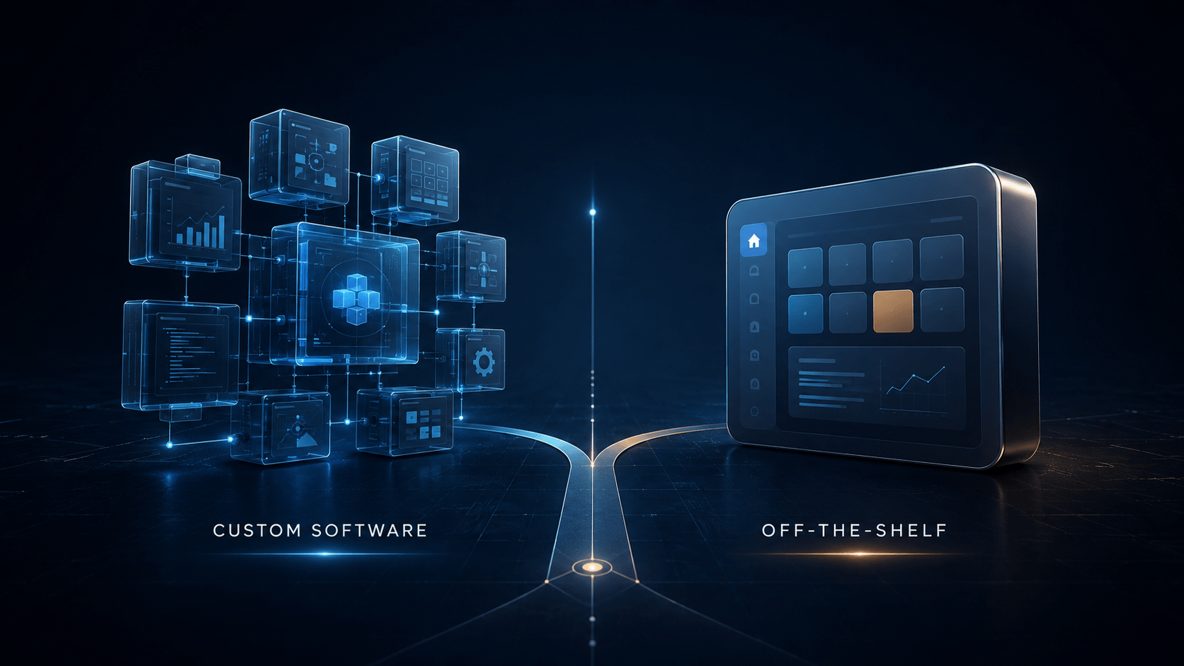 Custom software vs off-the-shelf software comparison for business