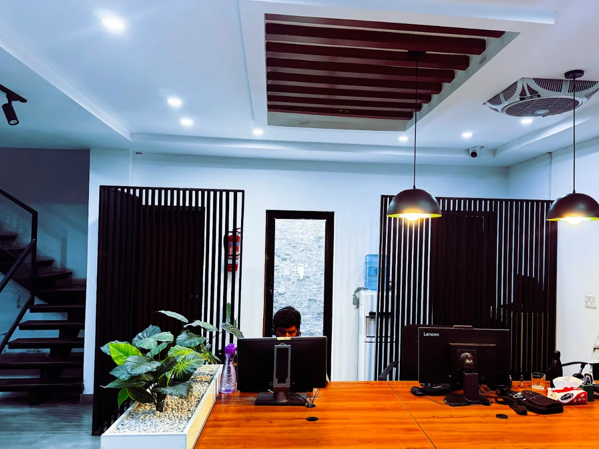 Workstations at the Whetstonez office in Gulberg III, Lahore