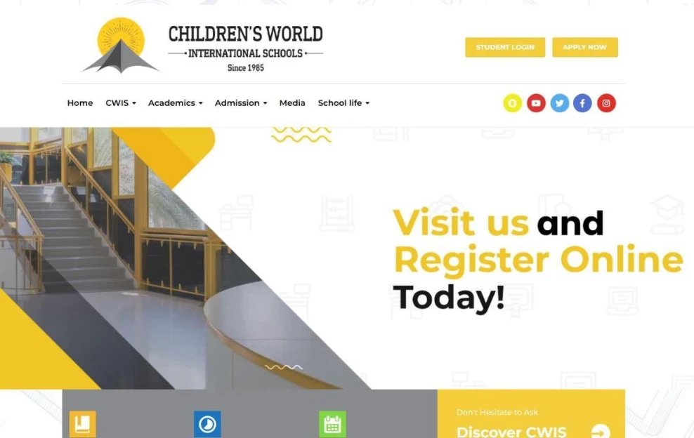 Children’s World International Schools website by Whetstonez