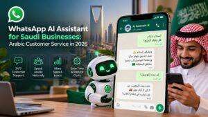 WhatsApp AI assistant for Saudi businesses answering customers in Arabic